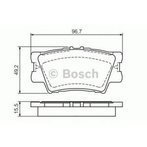 накладки BOSCH 0 986 494 154