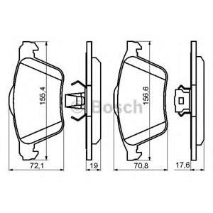 накладки BOSCH 0 986 494 158