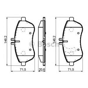 накладки BOSCH 0 986 494 161