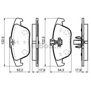 накладки BOSCH 0 986 494 162