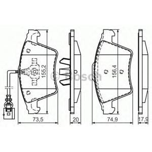 накладки BOSCH 0 986 494 164 