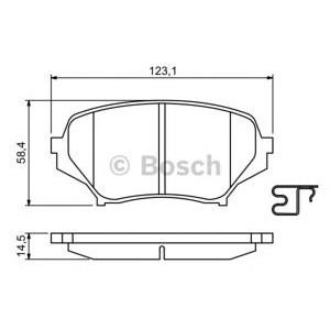 накладки BOSCH 0 986 494 188