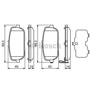 накладки BOSCH 0 986 494 190