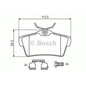 накладки BOSCH 0 986 494 192