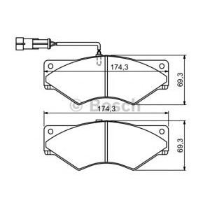 накладки BOSCH 0 986 494 193