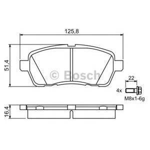 накладки BOSCH 0 986 494 195