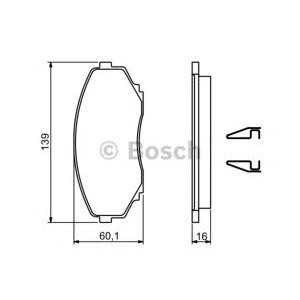 накладки BOSCH 0 986 494 204