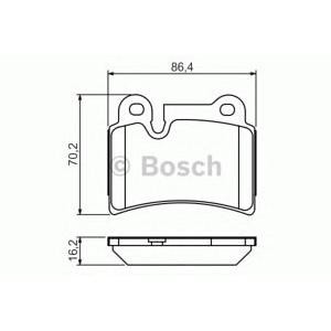 накладки BOSCH 0 986 494 210