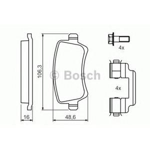 накладки BOSCH 0 986 494 213