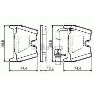 накладки BOSCH 0 986 494 216