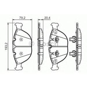 накладки BOSCH 0 986 494 217