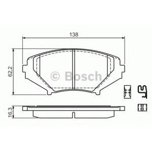 накладки BOSCH 0 986 494 220 