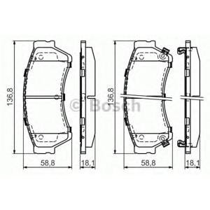 накладки BOSCH 0 986 494 221
