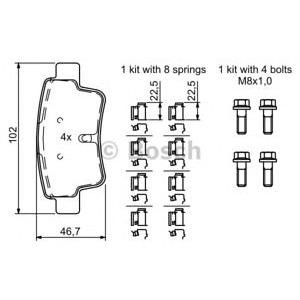 накладки BOSCH 0 986 494 222
