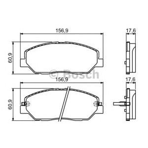 накладки BOSCH 0 986 494 227