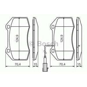 накладки BOSCH 0 986 494 228
