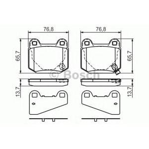 накладки BOSCH 0 986 494 229