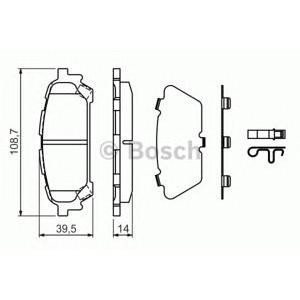 накладки BOSCH 0 986 494 232
