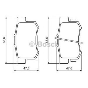 накладки BOSCH 0 986 494 233