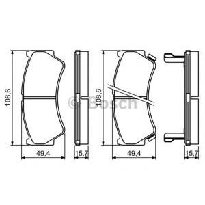 накладки BOSCH 0 986 494 234