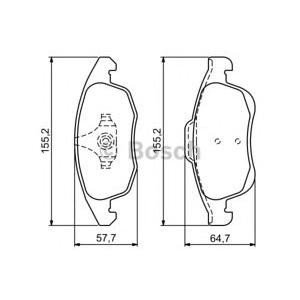 накладки BOSCH 0 986 494 235 