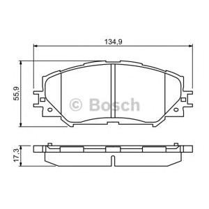 накладки BOSCH 0 986 494 240 