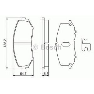 накладки BOSCH 0 986 494 241 