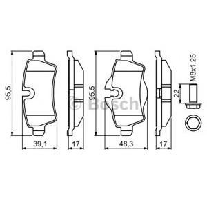 накладки BOSCH 0 986 494 242