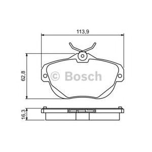 накладки BOSCH 0 986 494 243