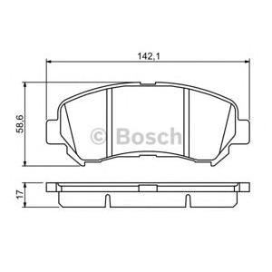 накладки BOSCH 0 986 494 244 