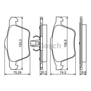 накладки BOSCH 0 986 494 245
