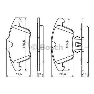 накладки BOSCH 0 986 494 246