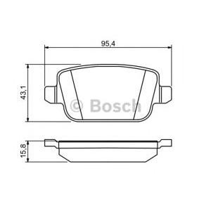 накладки BOSCH 0 986 494 247 