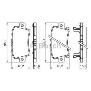 накладки BOSCH 0 986 494 249