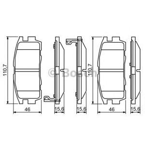 накладки BOSCH 0 986 494 251 
