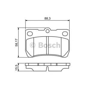 накладки BOSCH 0 986 494 253