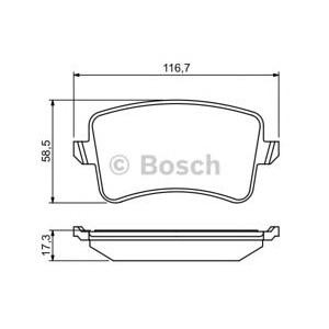 накладки BOSCH 0 986 494 254