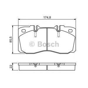 накладки BOSCH 0 986 494 257