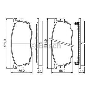 накладки BOSCH 0 986 494 258