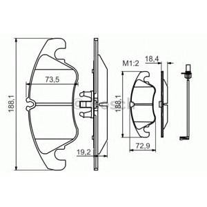 накладки BOSCH 0 986 494 259