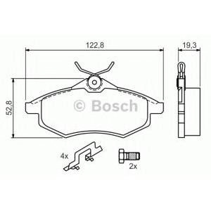 накладки BOSCH 0 986 494 262