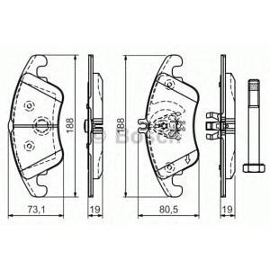 накладки BOSCH 0 986 494 263