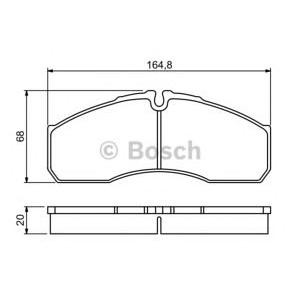 накладки BOSCH 0 986 494 266