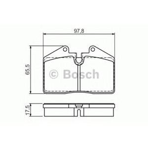 накладки BOSCH 0 986 494 267