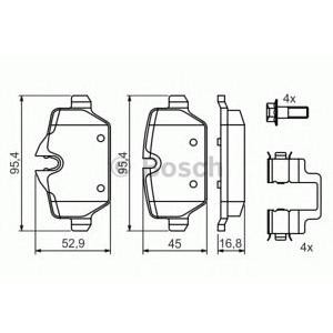 накладки BOSCH 0 986 494 269