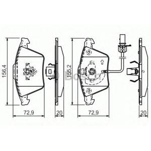 накладки BOSCH 0 986 494 271 