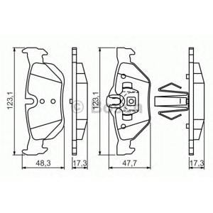 накладки BOSCH 0 986 494 272 