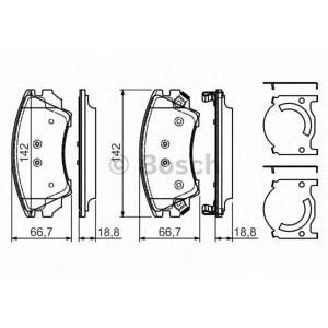 накладки BOSCH 0 986 494 275 