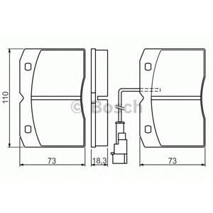 накладки BOSCH 0 986 494 276 
