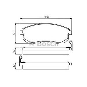 накладки BOSCH 0 986 494 277